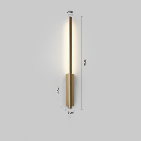 Minimalist Golden Line Wall Lamp Nordic