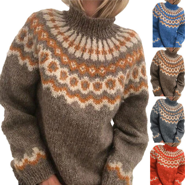 Turtleneck knitted sweater