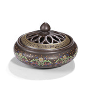 Ceramic Cloisonne Incense Burner, Backward Incense Burner, Incense Channel Enamel