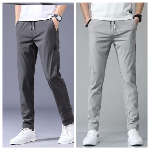 Drawstring Trousers Thin Casual Pants Korean Version Loose Straight Sweatpants Mens Clothing