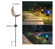 LED Solar Flame Light Metal LED Garden Light Flame Effect Lamp Waterproof Outdoor Lights Landscape Lights Solar Decorative Light