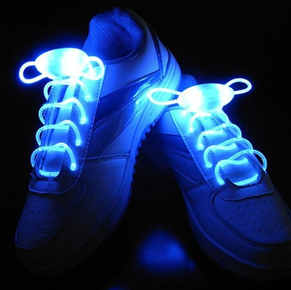 Led Sport Shoe Laces Glow Shoe Strings Round Flash Light Shoelaces