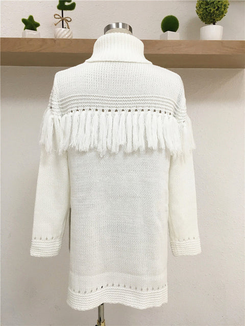 Women's sweater turtleneck sweater