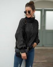 Women's turtleneck sweater