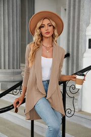 Women's Casual Lightweight Open Front Cardigans  Soft Draped Long Sleeve