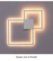 Simple geometric line LED shape wall light