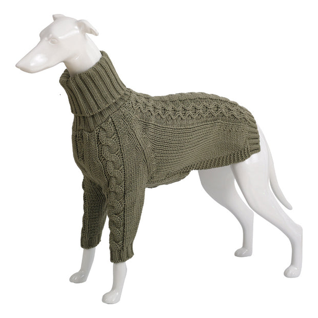 Winter Solid High Collar Dog Sweater Pet Products