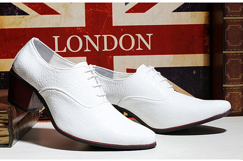 British Fashion Shoe Men Have Raised Pointy Tips